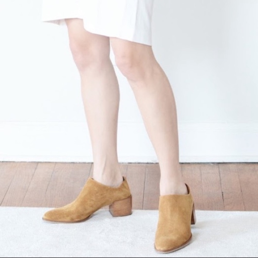 Everlane Suede Heel Mules Black Size 9.5 - Picture 15 of 16